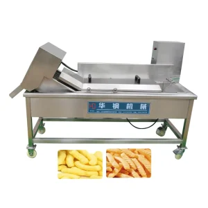 Commercial Deep Fryer Small Frying Machine Continuous Conveyor Belt Fryer Gas High Productivity Stainless Steel