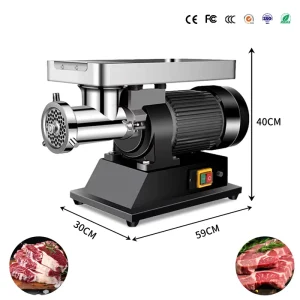 Commercial Desktop Electric Meat Grinder High Power Automatic Frozen Meat Mincer Sausage Making Vegetable Processing 150kg/h