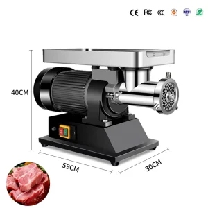 Commercial Desktop Electric Meat Grinder High Power Full Automatic Meat & Vegetable Grinder with 150kg/h Capacity