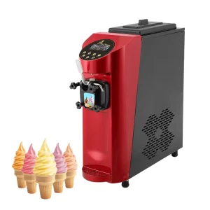 Commercial Desktop Fruit Yogurt Soft Ice Cream Machine Ice Cream Maker with 16L H Capacity and Compressor Cooling