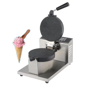 Commercial Digital Ice Cream Waffle Cone Machine Multifunctional Waffle Cone Maker Removable Plates Electric