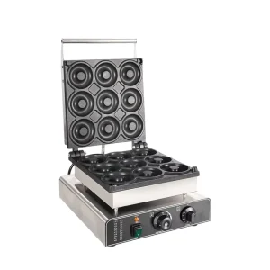 Commercial Donut Waffle Maker Machine Stainless Steel High Productivity Large Capacity Electric Heating Easy to Operate