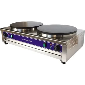 Commercial Double Plates Electric Crepe Maker 40cm Double Pancake Maker of Snack Machine