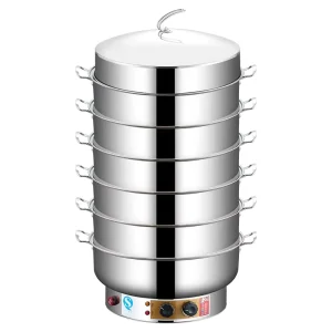Commercial Dumpling Steamer Multiple Layer Cooking Pot Cookware Pot Electric Kitchen Steamer