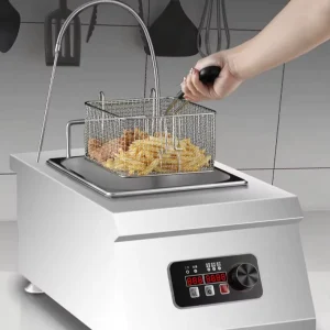 Commercial Electric 10L Stainless Steel Deep Fryer with Safety Device 2300W Power EU Plug