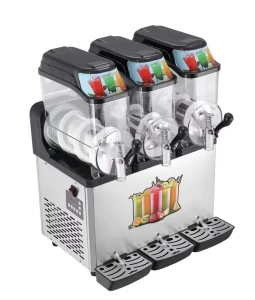 Commercial Electric 3 Tank Slush Machine Automatic Ice Cream Flavoured Frozen Drinks for Hotels
