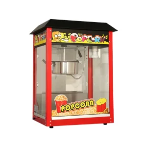 Commercial Electric Automatic Corn Popcorn Maker Industrial Cinematic Stainless Steel Glass 8 oz Capacity Multi taste Easy Clean