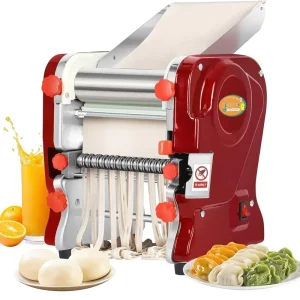 Commercial Electric Automatic Pasta Maker Noodle Machine 2 in 1 Heavy Duty Dough Roller Pressing 2mm 6mm Blade