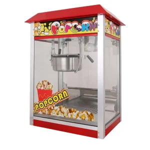 Commercial Electric Automatic Popcorn Maker 220V for Restaurant Use 1400W EU Plug