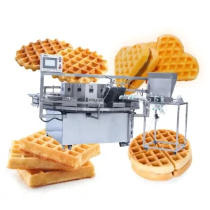 Commercial Electric Belgian Waffle Maker Nonstick Stainless Steel Temperature Time Control Baking Machine