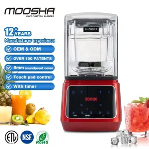 Commercial Electric Blender With Sound Cover Industrial Blender With Silent Proof