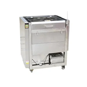 Commercial Electric Brush Vegetable Washer Sweet Potato Potato Peeling Cleaning Polishing Machine Multifunctional 5 Year