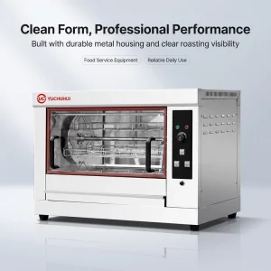 Commercial Electric Chicken Rotisserie Oven Stainless Steel Rotating Chicken Griller Machine for Restaurant and Supermarket Use