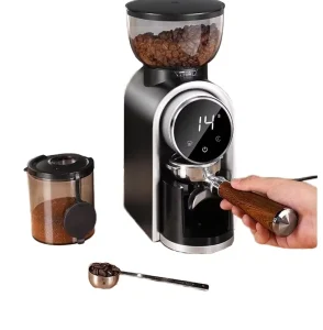 Commercial Electric Coffee Grinder Household Adjustable Grinder Hand Brewed Italian Style Automatic Grinder