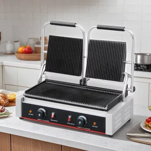 Commercial Electric Contact Grill Sandwich Maker Panini Electric Griddle & Grills