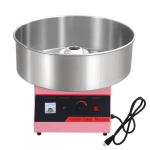 Commercial Electric Cotton Candy Maker Stainless Steel Portable Cooking Equipment Motor Core Components Food Processing Bakery