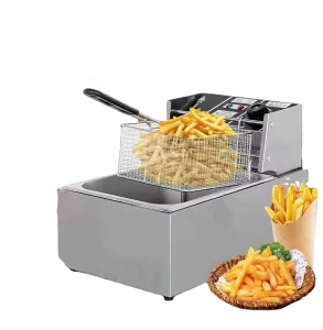 Commercial Electric Deep Fryer Stainless Steel Consistent Heating for Hotels Street Vendors Food