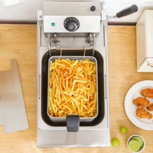 Commercial Electric Deep Fryer for Chicken Fillet Fries Fish Balls Smart Temperature Control