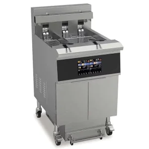 Commercial Electric Deep Fryer with 1 Big Pot 1 Small Pot Stainless Steel 304 for Restaurant Food Shop Use Fried Chicken Fries