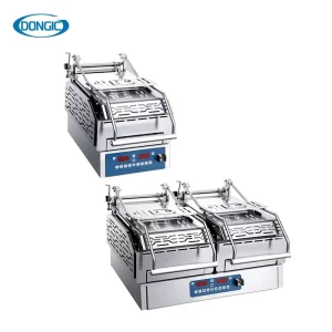 Commercial Electric Double Sided Griddle Burger Patty Clamshell Grill Fast Food Cooking Equipment