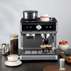 Commercial Electric Espresso Coffee Maker with Brew and Hot Water System Home Barista Machine Portable