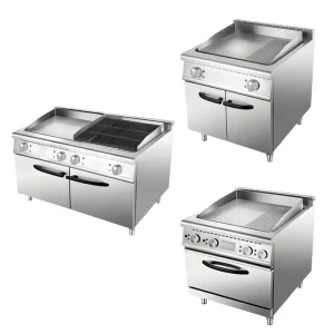 Commercial Electric Gas Restaurant Hotel Kitchen Hamburger Grill Griddle Oven Cabinet Machine Stainless