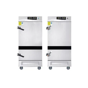 Commercial Electric & Gas Rice & Seafood Food Steamer Stainless Steel Steam Cabinet Cooker Machine for Home & Kitchen Use