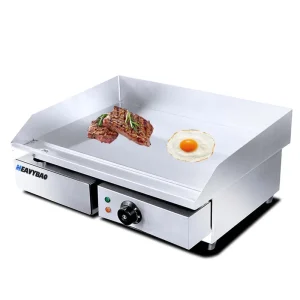 Commercial Electric Griddle Fried Steak Stainless Steel Full Flat Top Nonstick Free Grill Griddle