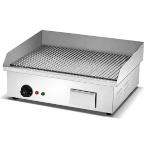 Commercial Electric Griddle Grill Made of Stainless Steel Suitable for Hotels and Restaurants