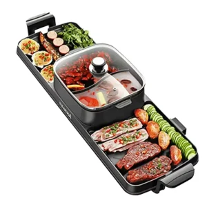 Commercial Electric Griddle Pan Kebab & Pizza Grill Smokeless Outdoor BBQ Stand & Barbecue Grill