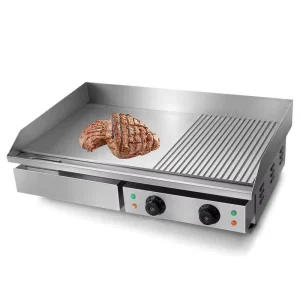 Commercial Electric Griddles Hotel Restaurant Stainless Steel Griddle Grill Machine