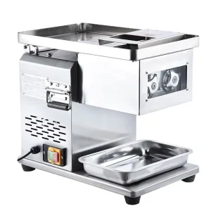 Commercial Electric High Power Meat Slicer & Grinder with Multi Functional Cutting Shredding Slicing 220V