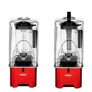 Commercial Electric Ice Crusher Juicer Blender Machine with Sound Cover Low Noise Motor