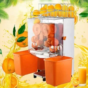 Commercial Electric Juice Extractor Stainless Steel Fully Automatic 220V Restaurant Use Fresh Fruit Press Pulp Separator