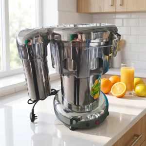 Commercial Electric Juicer Stainless Steel Large Feed Chute Pulp and Juice Separation Freshly Squeezed Fruit and Orange Juice