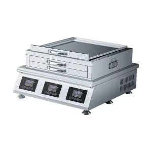 Commercial Electric Kitchen Equipment 8000W 50*40cm Stainless Steel Steamer High Efficiency Daily Rice Roll Production