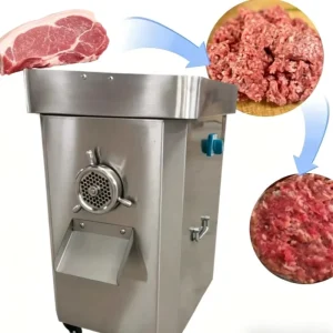 Commercial Electric Meat Grinder Heavy Duty Stainless Steel Mincer for Raw Chicken Beef Pork Sausage Stuffer and Food Processor