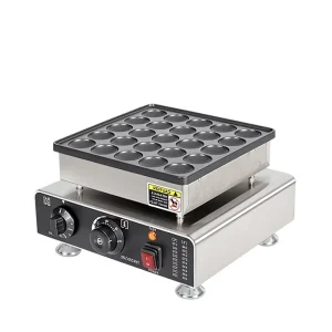 Commercial Electric Pancake Maker Dorayaki Machine Round Waffle Machine 25 Hole Pancake Maker