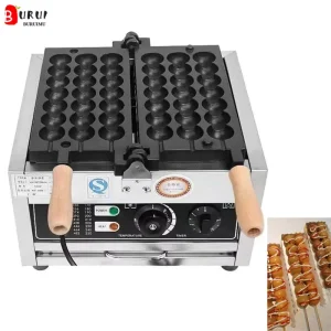 Commercial Electric Porous Holes Non Sticking Egg Waffle Maker