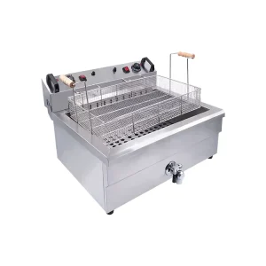 Commercial Electric Pressure Deep Fryer High Capacity 30L Single Tank Large Screen Pressure Vessel French Fries Cooking