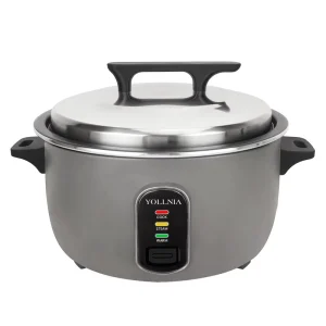 Commercial Electric Rice Cooker >6L Capacity Raw Rice Auto Keep Warm Function Hotel Household Use Measuring Cup Paddle 2500W