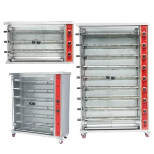 Commercial Electric Rotary Built In Rotisserie Stainless Steel Thermostatically Controlled Interchangeable Spit Easy Cleaning