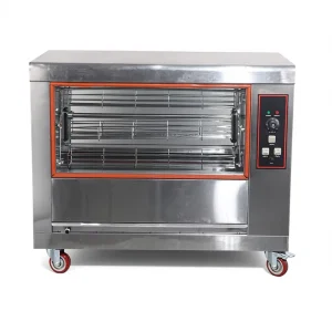Commercial Electric Rotisserie Chicken Oven Multi Layer Food Grade Stainless Steel Rotating Grill 4.5kW for Restaurant