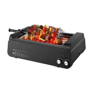 Commercial Electric Rotisserie Grill Machine for Restaurant Chicken Kebab with Automatic Rotation System