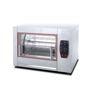 Commercial Electric Rotisserie Oven 4 Baskets 8 12 Chickens Capacity Adjustable Temperature BBQ Grill