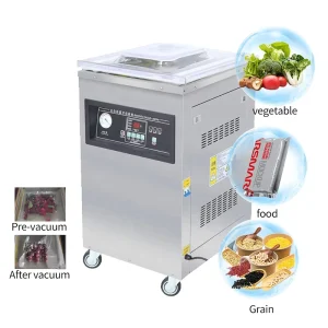Commercial Electric Semi Automatic Single Chamber Cashew Nuts Pickles Spiced Pork Sauce Pouch Vacuum Sealer Machine Easy Operate