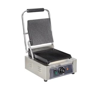 Commercial Electric Single Head Contact Sandwich Panini Press Maker Grill Griddle Machine