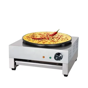 Commercial Electric Single Head Pancake Machine Crepe Maker 3000W Fast Heating Non Stick Coating Portable Street Vending