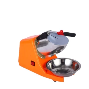 Commercial Electric Snow Cone Machine with Tray 80 Kg h Drink Shaved Ice for Household and Hotel Use