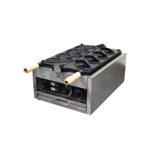 Commercial Electric Stainless Steel Crocs Shaped Nonstick Waffle Maker Snack Machine Temperature Knob Control 220V High